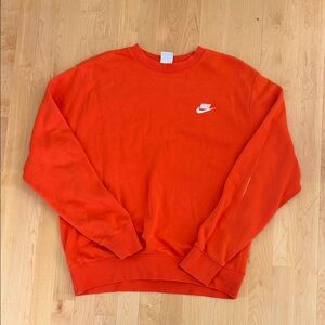 Nike Men's Bold Orange Crewneck Sweater